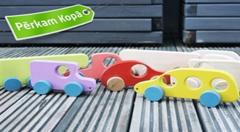 СДЕЛАННЫЕ В ЛАТВИИ деревянные игрушки для детей - игрушечная кроватка, авто и пр.