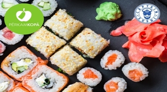 Garda Japānas virtuve! Suši komplekts "Big Tasty" (88 gab.) no "CAPTAIN SUSHI"