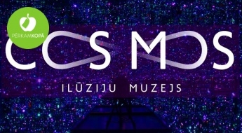 Билет с музей иллюзий "Cosmos" - оптические иллюзии, лабиринт, космическая комната и пр.