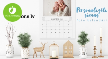 Lieliska dāvana svētkos! Noplēšami vai pāršķirami krāsaini sienas foto kalendāri