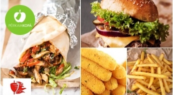 JAUNS piedāvājums no CHILI PEPPERS: burgeri (1+1), kebabi (1+1), "Doner" plate ar 50% atlaidi un citi gardumi!