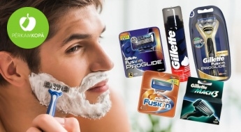 Pārbaudīta kvalitāte! GILLETTE skūšanās piederumu izpārdošana sievietēm un vīriešiem