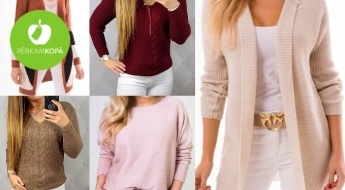 Ērti sieviešu džemperi un garās jakas - 23 skaists modelis dažādām gaumēm