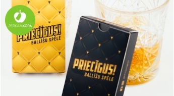 Сделано в Латвии! Комплект настольных игр для веселых и увлекательных вечеринок "Priecīgus!"