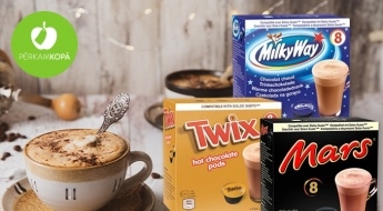"Dolce Gusto" kapsulas kakao pagatavošanai - MARS, TWIX un MILKY WAY (8 x 17 g)