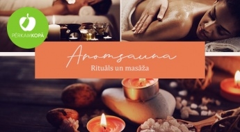 Aromsaunas rituāls + klasiskā-relaksējošā masāža ar aromeļļām + žadeīta akmeni + tējas ceremonija (~1 h 45 min)