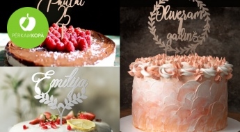 Radīts Latvijā! Personalizēti kūku dekori no koka - dažādi dizaini un izmēri