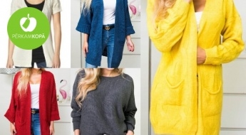 Pavasara garderobei! Ērti sieviešu džemperi un garās jakas dažādām gaumēm