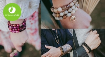 "LadyBee jewelry" dabīgo akmeņu auskari un rokassprādzes - dizaini arī vīriešiem