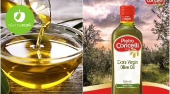 Оливковое масло для приготовления салатов, мясных и рыбных блюд "Pietro Coricelli Extra Virgin" (500 мл)