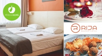 Romantiska atpūta viesnīcā RIJA BAUSKA HOTEL + brokastis + vakariņas pēc izvēles (2 pers.)