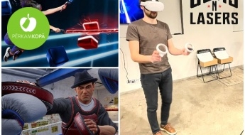 Piedzīvojums ar virtuālo realitāti! Virtuālās realitātes brilles + dažādas spēles (60 min)