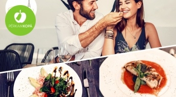 Romantiskam laikam divatā! 3 kārtu maltīte 2 personām + 15% atlaide dzērieniem Vecrīgas restorānā "St. Peter's"