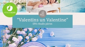 Izbaudi SPA rituālu kopā ar mīļoto cilvēku! SPA rituāls "Valentīne un Valentīns" pārim (90 min)