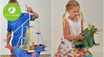 Креативные игрушки! Складные картонные конструкторы: корабль мечты + лягушка-путешественница
