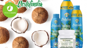 "Bestofindia" kosmētiksā un pārtikā lietojamā kokosriekstu eļļa