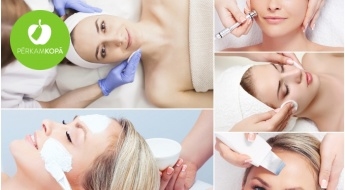 Vairāku etapu reģeneratīvās un dziļi attīrošās sejas ādas procedūras salonā "Skaistuma zona"