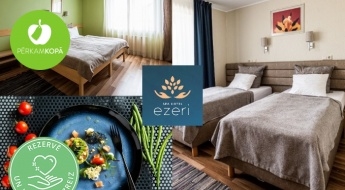 "SPA Hotel Ezeri" dāvanu karte 50, 100 un 150 € vērtībā - nakšņošana, spa, masāžas u.c. pēc izvēles