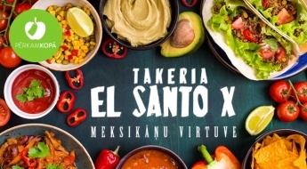 Saulainās Meksikas garša! Dāvanu karte 15 € vērtībā restorānā "El SantoX"