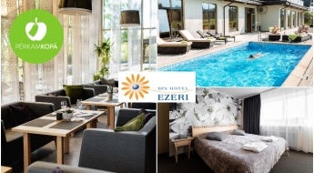 Atpūta Siguldas viesnīcā "Ezeri": SPA centra apmeklējums (1 pers.) vai nakšņošana + brokastis + SPA (2 pers.)