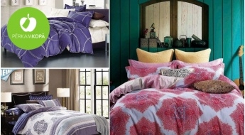 Augstas kvalitātes divpusēji gultas veļas komplekti no kokvilnas - dažādi izmēri