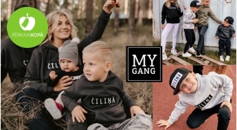 RADĪTS LATVIJĀ! "MyGang" džemperi mammai, tētim un bērniem ar uzrakstu ČILIŅĀ