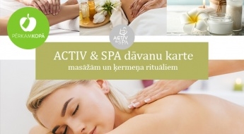 Идея для летней релаксации! ACTIV & SPA: подарочная карта на массаж и СПА ритуалы для тела на 20-90 €