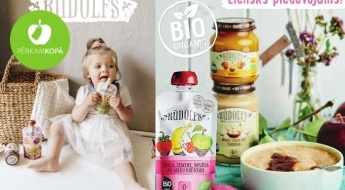Сделано в Латвии! Биологические продукты для детей  "Rūdolfs" - пюре, густые соки и каши в комплектах