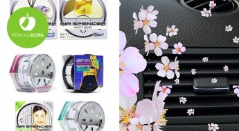 Japānā ražoti EIKOSHA augstakās klases atsvaidzinātāji automašīnām vai iekštelpām ar oriģinālalo "Dior", "Lancome" u.c. smaržu aromātiem