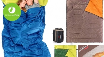3IN1! Двухместный спальный мешок, который можно использовать, как 1 большой спальный мешок, 2 одеяла или 2 отдельных спальных мешка