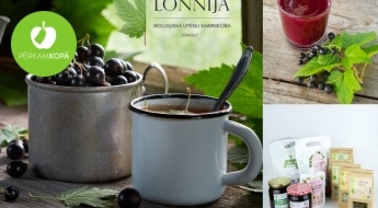 Ražots Latvijā! "Lonnija" augstvērtīgi upeņu produkti - tēja, nektārs un biezeņi komplektos