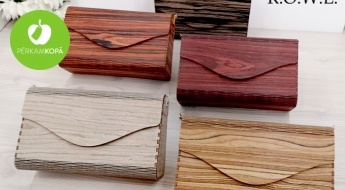Radīts Latvijā! Unikāla dizaina ovālas vai kofera formas pleca somiņas no koka ar sudraba krāsas ķēdīti - pieci dažādi toņi