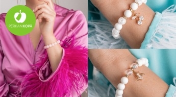 LIELISKA DĀVANA! "LadyBee jewelry" dabīgo akmeņu auskari un rokassprādzes - dizaini arī vīriešiem