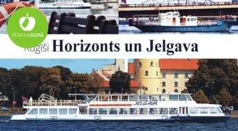 Теплоход JELGAVA или HORIZONTS: панорама города или романтический рейс на закате в любой день недели