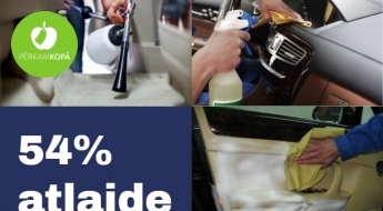 Sapucē savu auto! 54% atlaide automašīnas ķīmiskajai tīrīšanai
