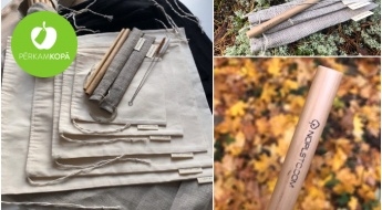 Сделано в Латвии! Бамбуковая соломка или мешочки для покупок и хранения из 100% экологического хлопка, джута или льна от NOPLSTC