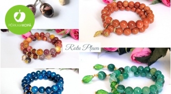 Сделано в Латвии! Женственные браслеты, серьги и кулоны с натуральными камнями и кристаллами от ROTU PĻAVA