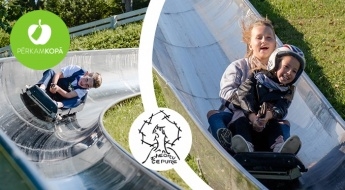 Лови Курземский ветер в волосах! Поездки на роделях в ZVIEDRU CEPURE - самая быстрая трасса Латвии