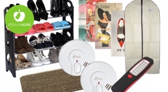 Ценные товары для дома! LED-лампы, детекторы дыма, придверные коврики, системы полок для обуви и пр.