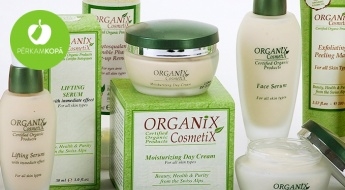 BIOTĒKA: "Organix Cosmetix" liftinga un pretgrumbu krēmi vai serumi sejai, dekoltē un zonai ap acīm