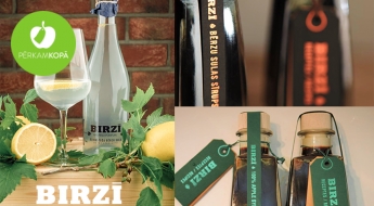 Сделано в Латвии! Игристый березовый сок BIRZĪ с разными вкусами в бутылке для шампанского (1 или 3 шт.)