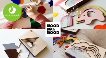 RAŽOTS LATVIJĀ! "Wood With Mood" kreatīvas pakāpju puzles bērniem
