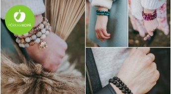 Браслеты и серьги с натуральными камнями от "LadyBee jewelry" - и мужские дизайны