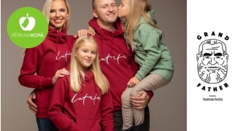 Radīts Latvijā! "GRAND Father Hoodies" patriotiskie džemperi ar kapuci pieaugušajiem un bērniem