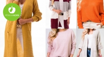 Ērti sieviešu džemperi un garās jakas - 12 skaisti modeļi dažādām gaumēm