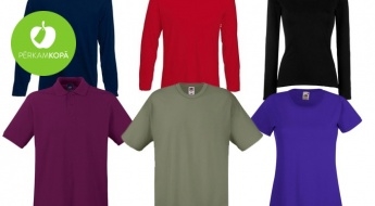 Kokvilnas plānie džemperi, t-krekli un topiņi vīriešiem un sievietēm - plaša krāsu un izmēru izvēle