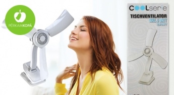 Atvēsinies karstajā laikā! Galda ventilators "CoolSerie" - praktisks, stabils un drošs