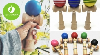 Attīsti uzmanību, pacietību un veiklību! Japānas leģendārā rotaļlieta KENDAMA - 3 dažādi modeļi un krāsas