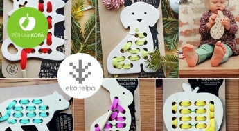 Сделано в Латвии! Развивающие деревянные игрушки "Eko Telpa" для детей (2-5 лет)