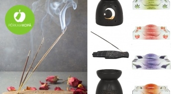 Различные ароматические палочки из Индии и элегантные аромаемкости